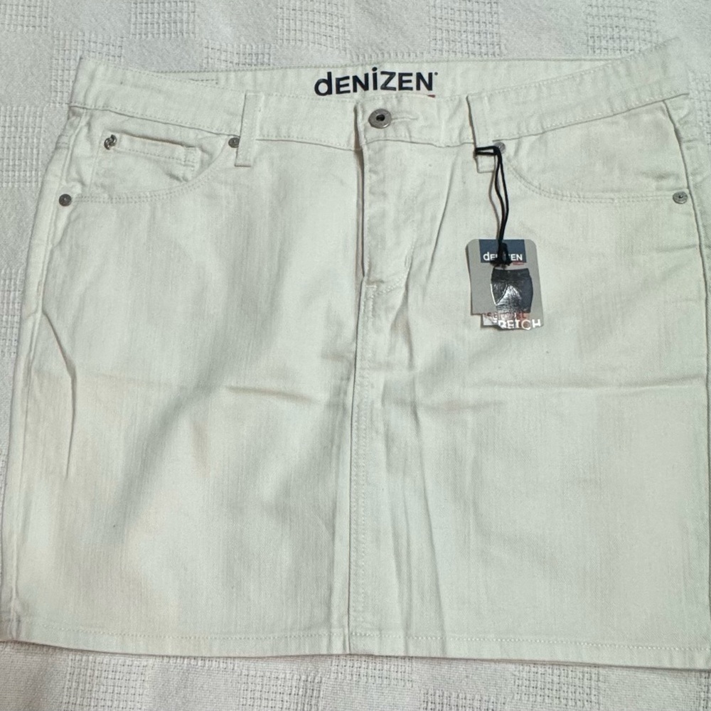Vintage Levi's Denizen Women's White Pencil Skirt